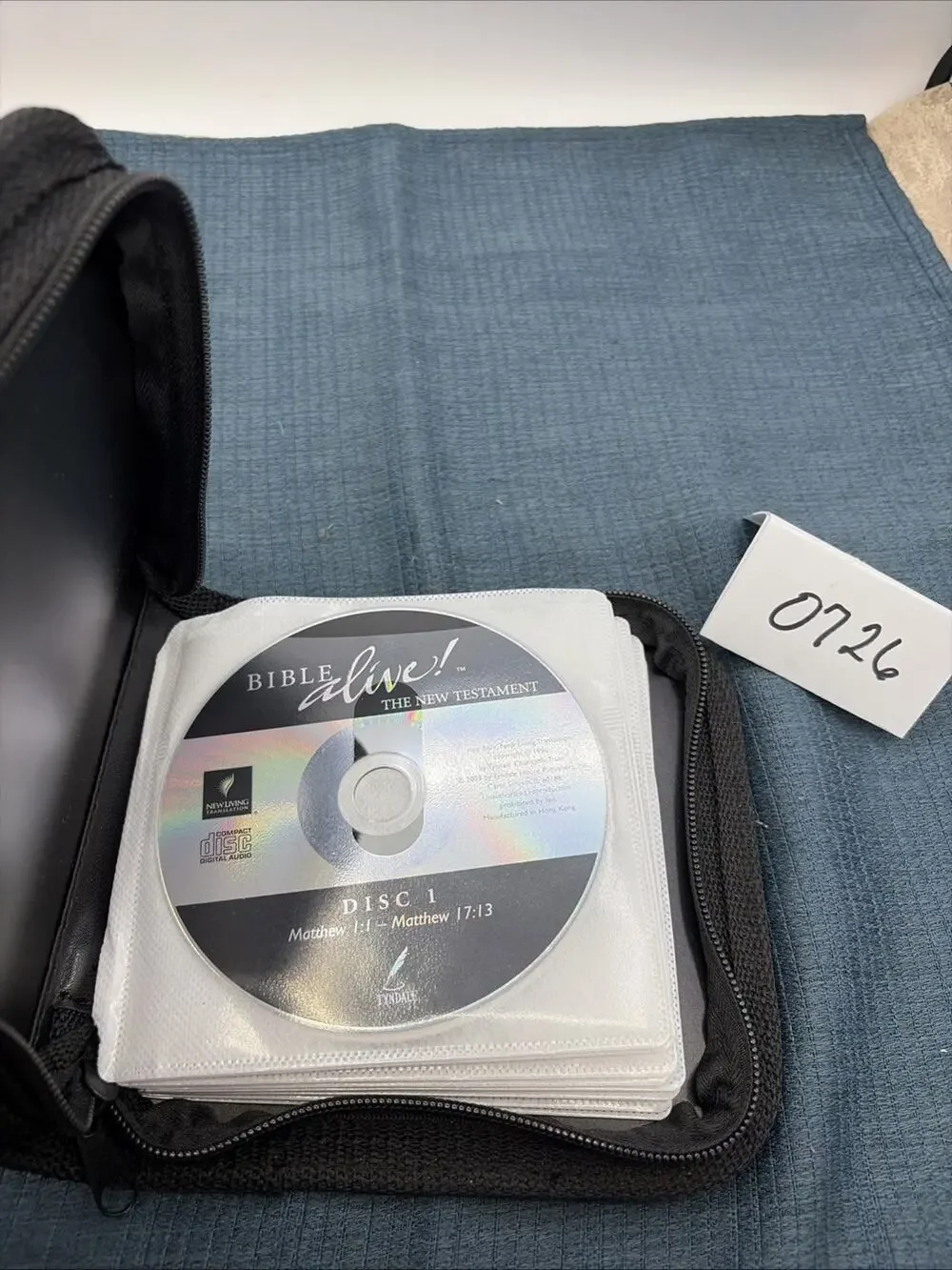New Living Translation Bible on CD New Testament 15-Disc Set In Black Case